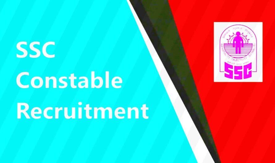 SSC Constable Recruitment 2021 – 25271 Constable GD Vacancy