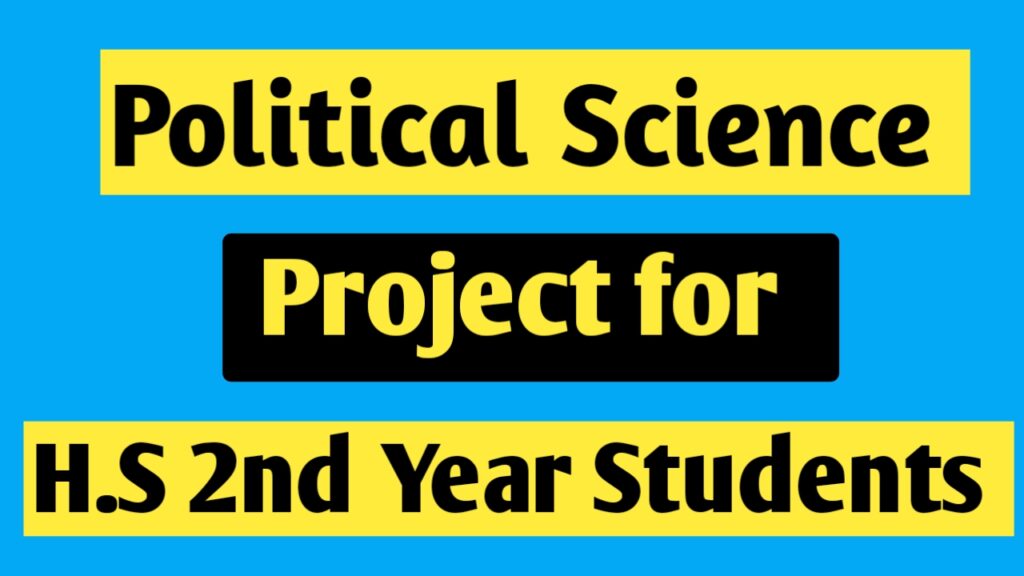 Political science project for hs 2nd year